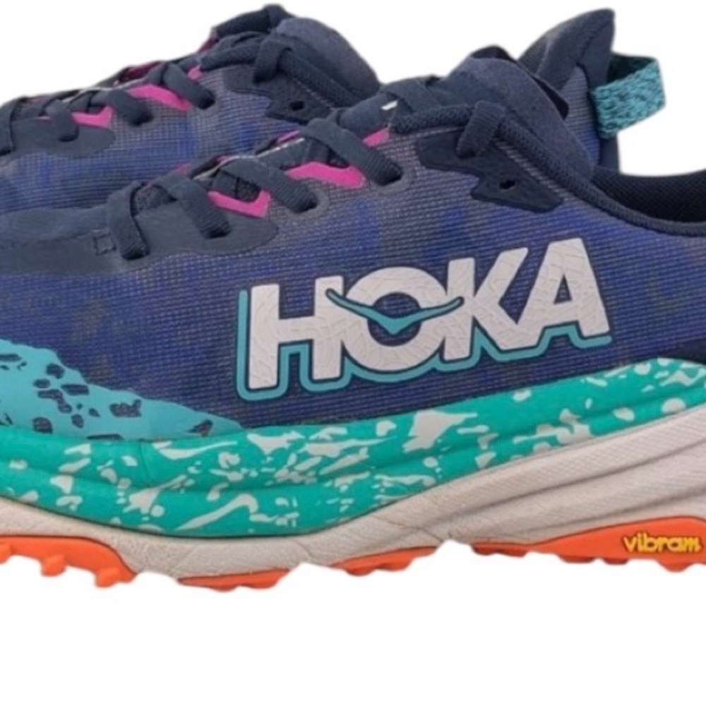 Hoka One One Speedgoat 6 Varsity Navy/Meteor Trail Running Shoes 11 D - Picture 3 of 14